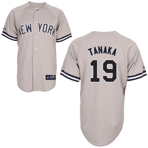 Masahiro Tanaka #19 MLB Jersey-New York Yankees Men's Authentic Replica Gray Road Baseball Jersey